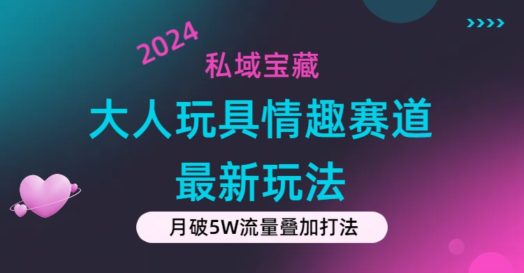 私域宝藏:大人玩具情趣赛道合规新玩法,零投入,私域超高流量成单率高-钞能力网全创