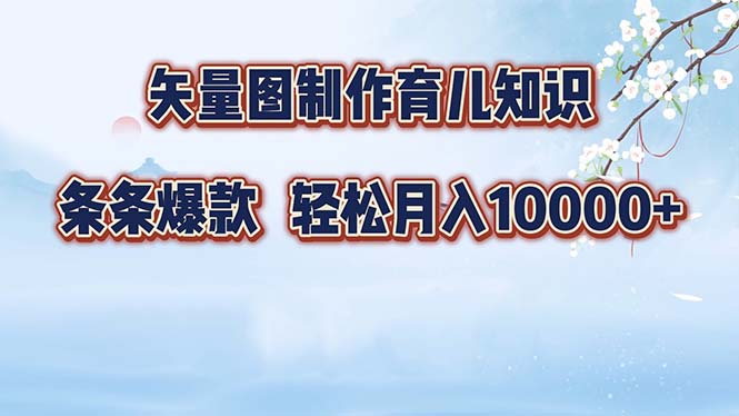 (12902期)矢量图制作育儿知识,条条爆款,月入10000+-钞能力网全创