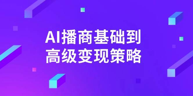 AI播商基础到高级变现策略。通过详细拆解和讲解,实现商业变现。-钞能力网全创