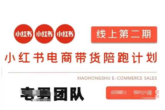 小红书电商带货课2期,月利润20个的小红书电商的有货源,无货源,虚拟产品,付费投流等整套玩法-钞能力网全创