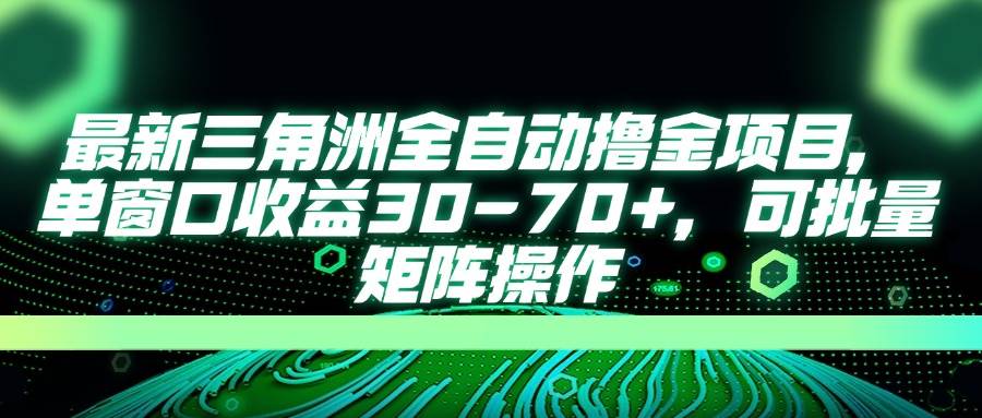 最新三角洲全自动撸金项目,单窗口收益30-70+,可批量矩阵操作-钞能力网全创