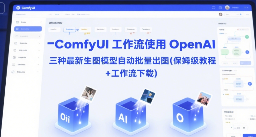 ComfyUI 工作流使用 OpenAI 三种最新生图模型自动批量出图(保姆级教程+工作流下载)-钞能力网全创
