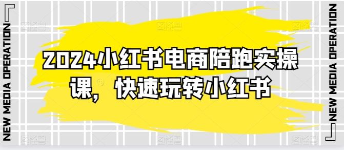 小红书电商陪跑实操课，快速玩转小红书，超过20节精细化课程-钞能力网全创