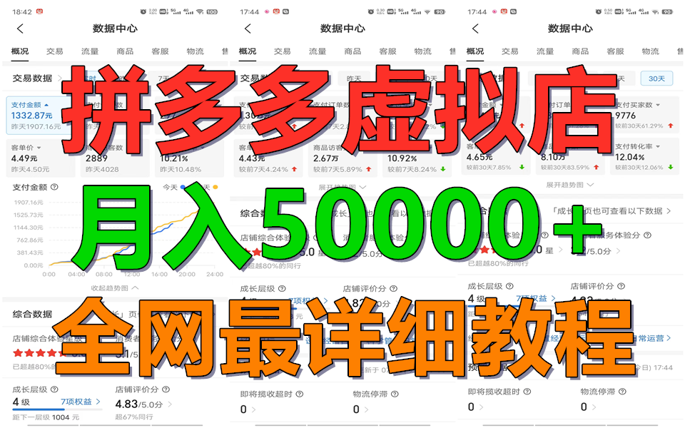 拼多多虚拟电商训练营月入50000+你也行，暴利稳定长久，副业首选-钞能力网全创