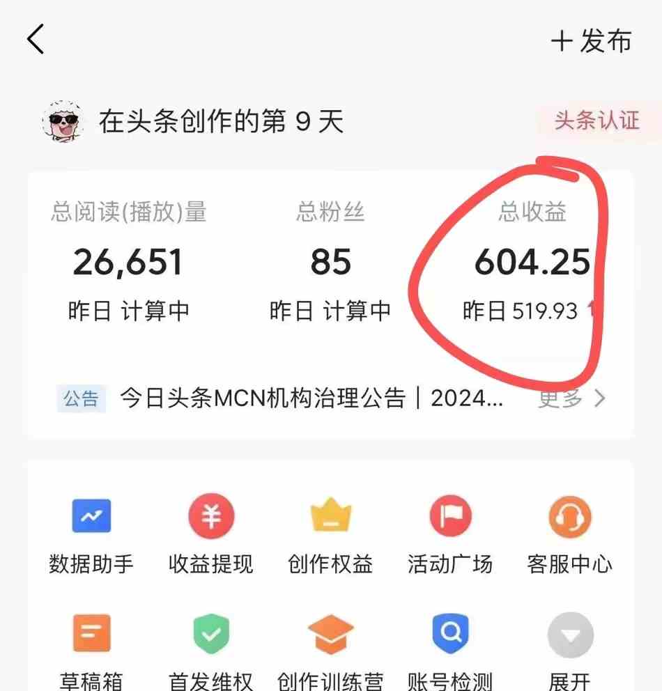图片[3]-利用AI工具无脑复制粘贴撸头条收益 每天2小时 稳定月入5000+互联网入门…-钞能力网全创