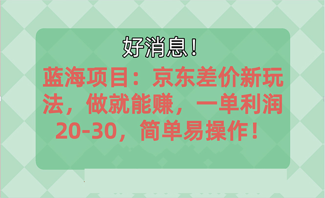 （10989期）越早知道越能赚到钱的蓝海项目：京东大平台操作，一单利润20-30，简单…-钞能力网全创