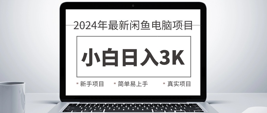 （10846期）2024最新闲鱼卖电脑项目，新手小白日入3K+，最真实的项目教学-钞能力网全创