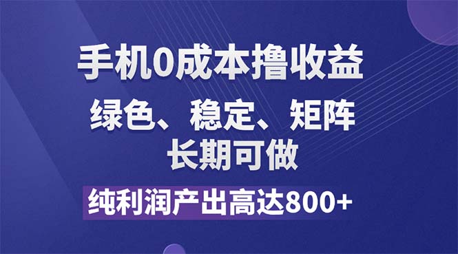 （11976期）纯利润高达800+，手机0成本撸羊毛，项目纯绿色，可稳定长期操作！-钞能力网全创