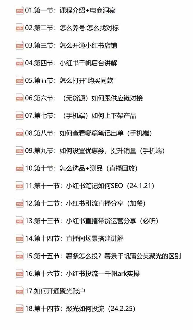 图片[2]-小红书快速赚钱电商特训营：用简单方式通过小红书快速变现！（55节）-钞能力网全创