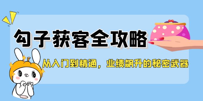 从入门到精通，勾子获客全攻略，业绩飙升的秘密武器-钞能力网全创