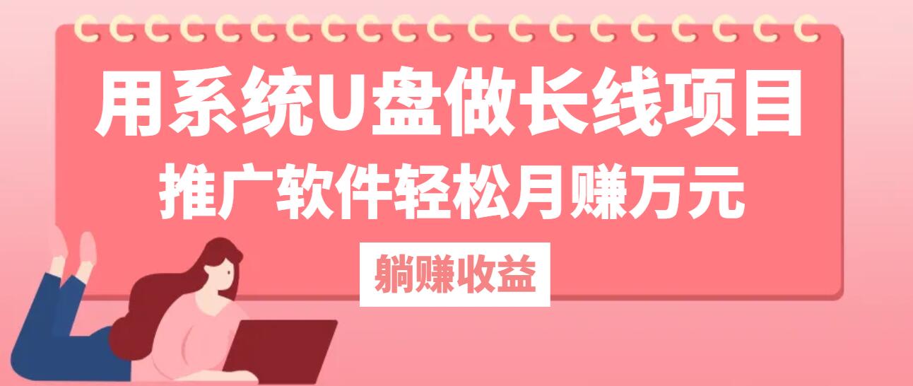 用系统U盘做长线项目，推广软件轻松月赚万元-钞能力网全创