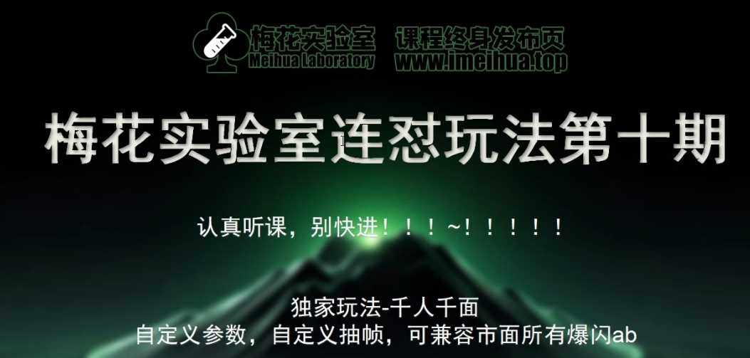梅花实验室社群专享课视频号连怼玩法第十期课程+第二部分-FF助手全新高自由万能爆闪AB处理-钞能力网全创