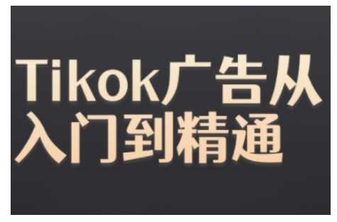 Tiktok Ads实操教程，Tiktok广告从入门到精通-钞能力网全创
