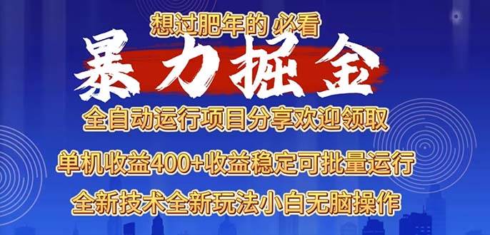 （13675期）2025暴力掘金项目，想过肥年必看！-钞能力网全创