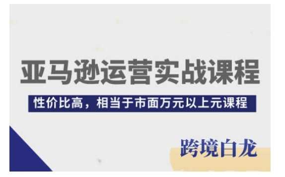 亚马逊运营实战课程，亚马逊从入门到精通，性价比高，相当于市面万元以上元课程-钞能力网全创