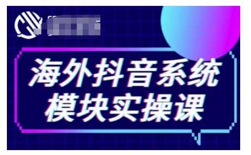 海外抖音Tiktok系统模块实操课，TK短视频带货，TK直播带货，TK小店端实操等-钞能力网全创