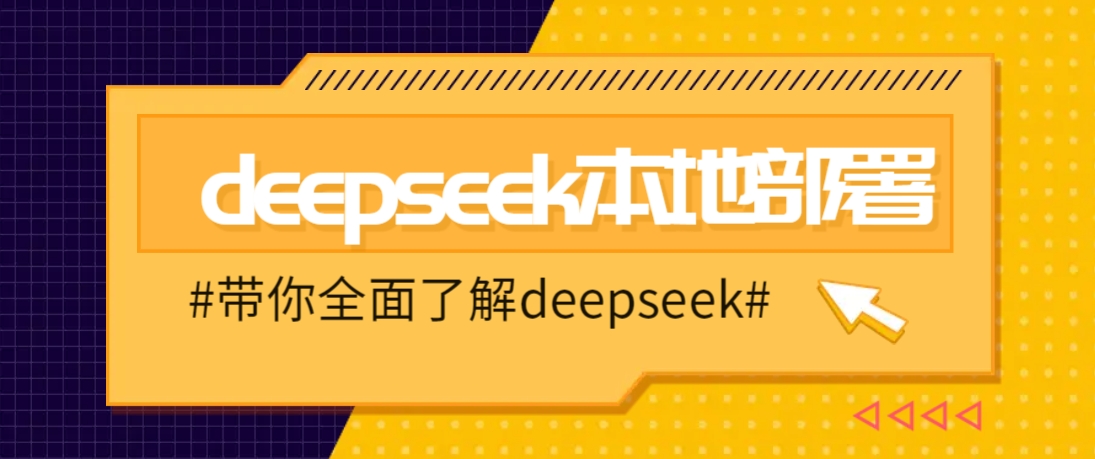 DeepSeek本地部署详细教程，轻松将deepseek部署到你的电脑上-钞能力网全创