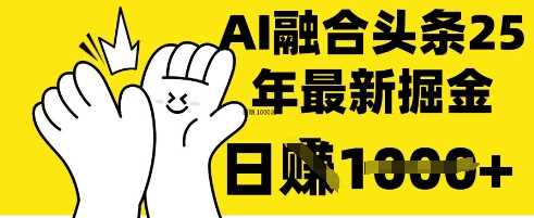 掌握这招：DeepSeek 融合今日头条，一键复制粘贴，日入 1k【揭秘】-钞能力网全创