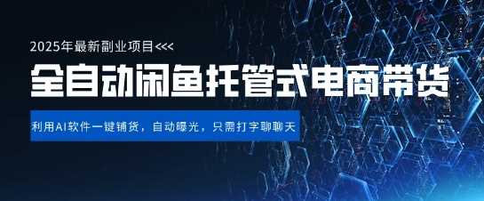 【闲鱼全自动电商带货】三年磨一剑，一朝露锋芒，长期稳定项目，单日稳定变现5张【揭秘】-钞能力网全创
