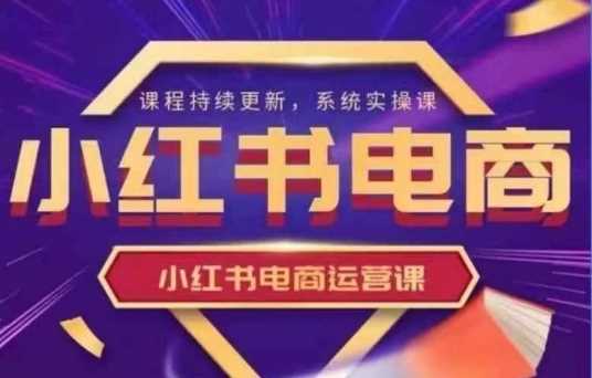 小红书电商运营实操课，​新手从0~1落地实操-钞能力网全创