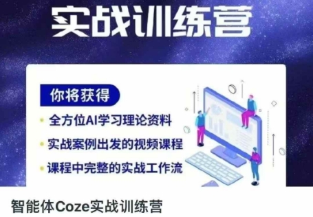 智能体Coze实战训练营，掌握新时代效率工具，让你人生即刻开挂-钞能力网全创