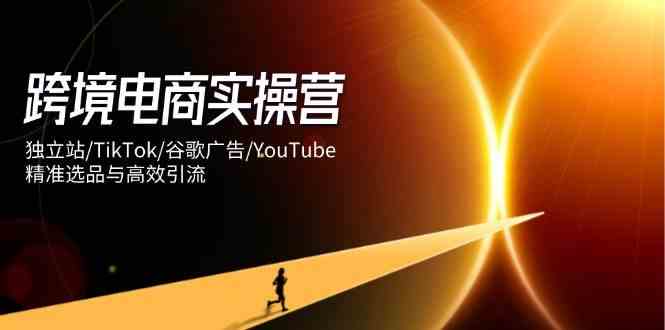 跨境电商实操营：独立站/TikTok/谷歌广告/YouTube，精准选品与高效引流-钞能力网全创