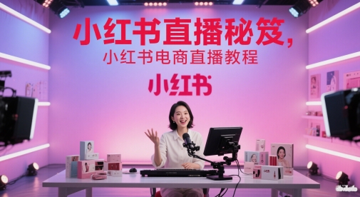 小红书直播秘笈，小红书电商直播教程-钞能力网全创
