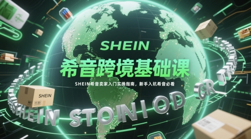 希音跨境基础课，SHEIN希音卖家入门实操指南，新手入坑希音必看-钞能力网全创
