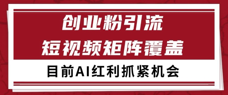 小红书某音创业赛道引流获客 自热矩阵日引200+【揭秘】-钞能力网全创