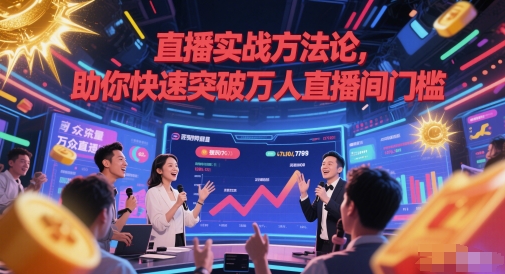 直播实战方法论，助你快速突破万人直播间门槛-钞能力网全创