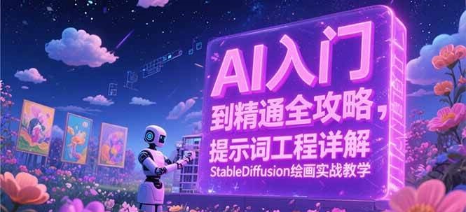 AI入门到精通全攻略，提示词工程详解，StableDiffusion绘画实战教学-钞能力网全创