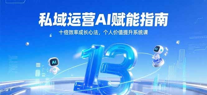 私域运营AI赋能指南，十倍效率成长心法，个人价值提升系统课-钞能力网全创