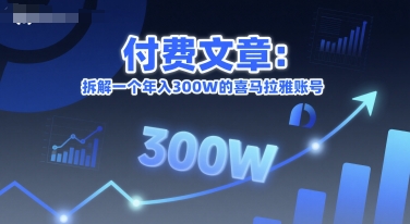 付费文章：拆解一个年入300W的喜马拉雅账号-钞能力网全创