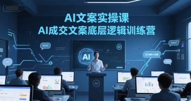AI文案实操课，AI成交文案底层逻辑训练营-钞能力网全创