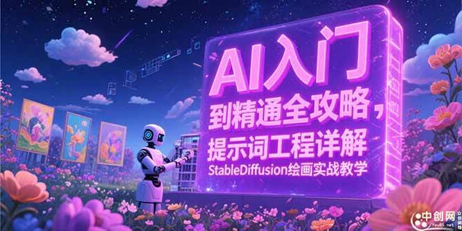 （15181期）AI入门到精通全攻略，提示词工程详解，StableDiffusion绘画实战教学-钞能力网全创